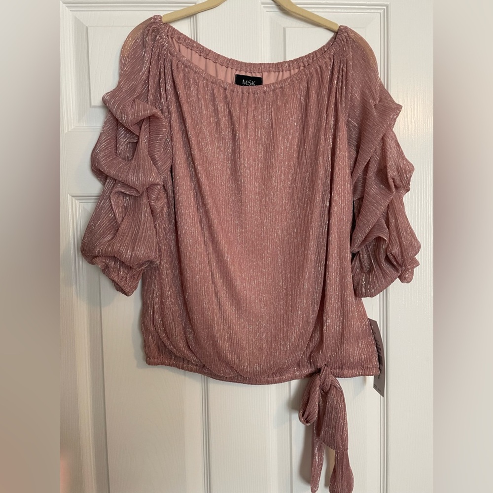 MSK shimmery shirt —NWT
